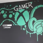Wall art - kids room - Gamer mural design